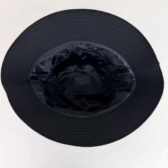 Coach Black Wool Bucket Hat